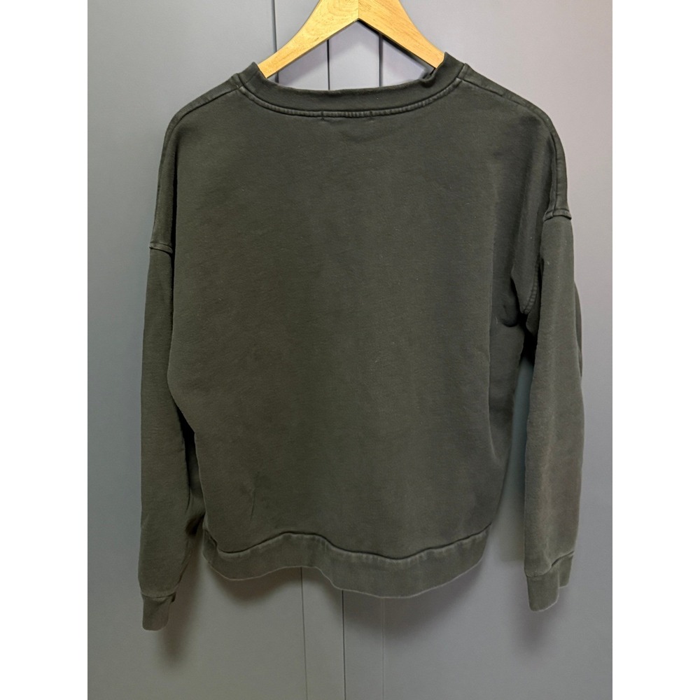 Reformation‎ Jeans Sweatshirt Black Crewneck Long Sleeve Cotton Women's M - Picture 4 of 4
